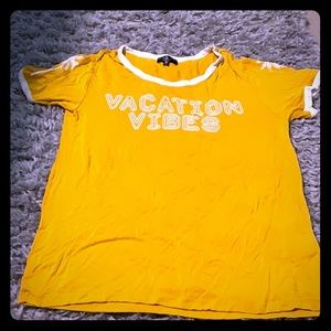 Yellow vacation vibes t-shirt